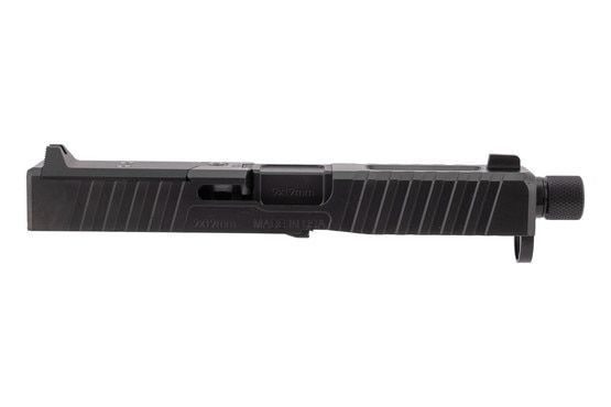 Noveske GLOCK 19 Gen 5 DM Slide and Threaded Barrel has deep slide serrations